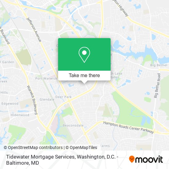 Tidewater Mortgage Services map