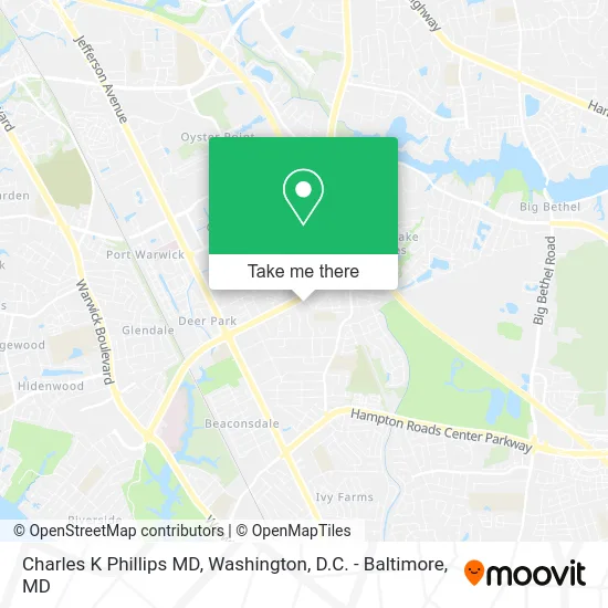 Charles K Phillips MD map
