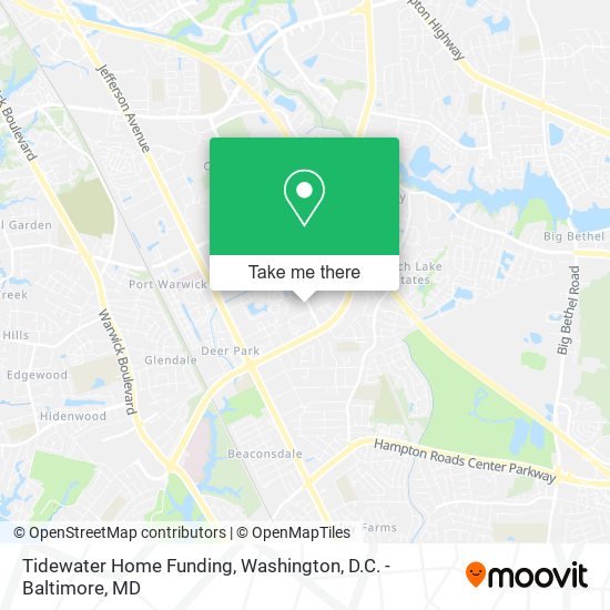 Tidewater Home Funding map