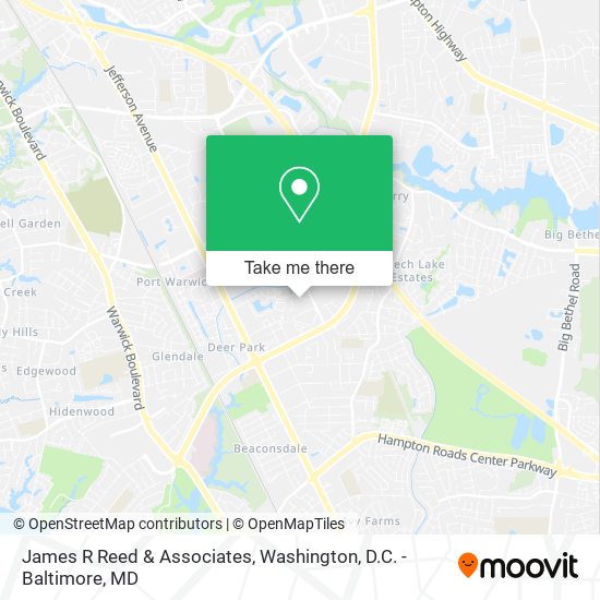 James R Reed & Associates map