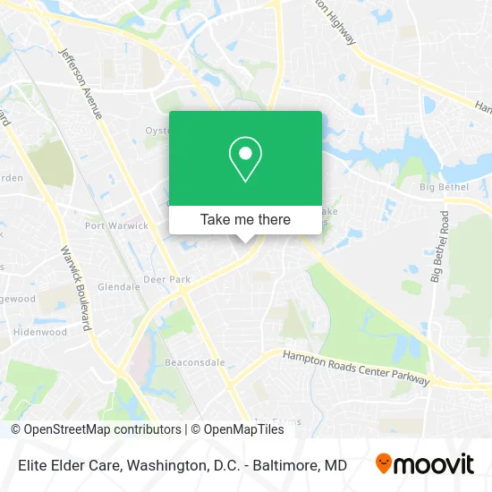 Elite Elder Care map
