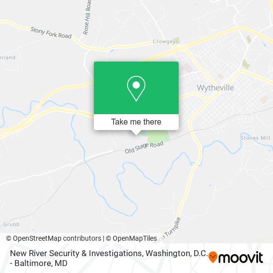 Mapa de New River Security & Investigations
