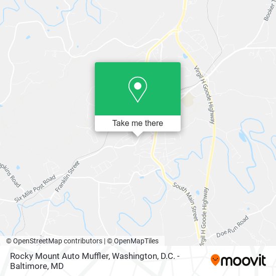 Mapa de Rocky Mount Auto Muffler