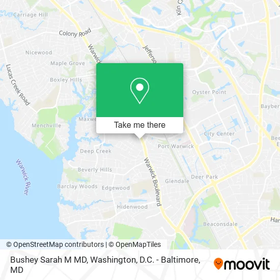 Bushey Sarah M MD map