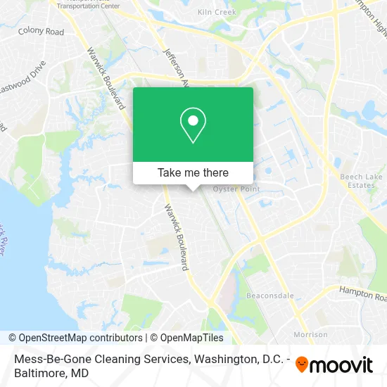 Mess-Be-Gone Cleaning Services map