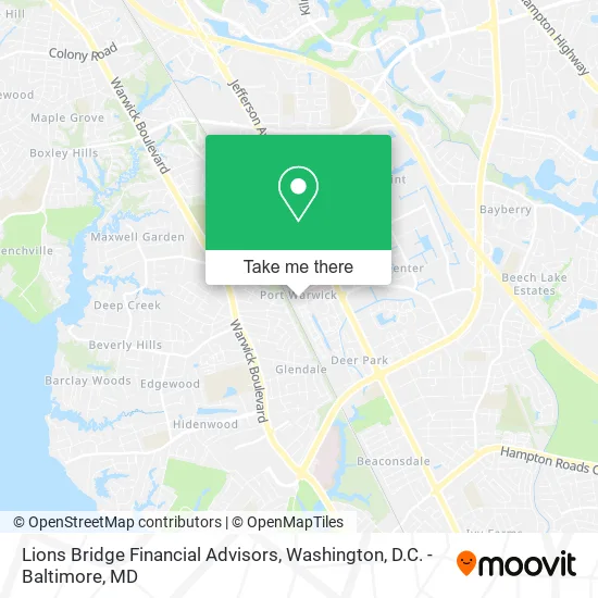Lions Bridge Financial Advisors map