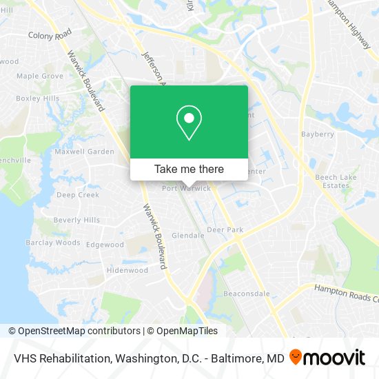 VHS Rehabilitation map