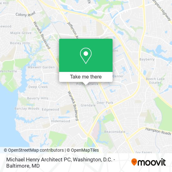 Michael Henry Architect PC map