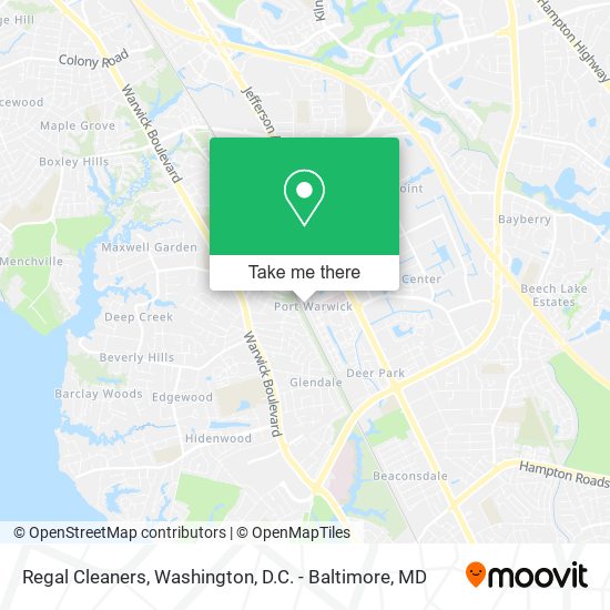 Regal Cleaners map