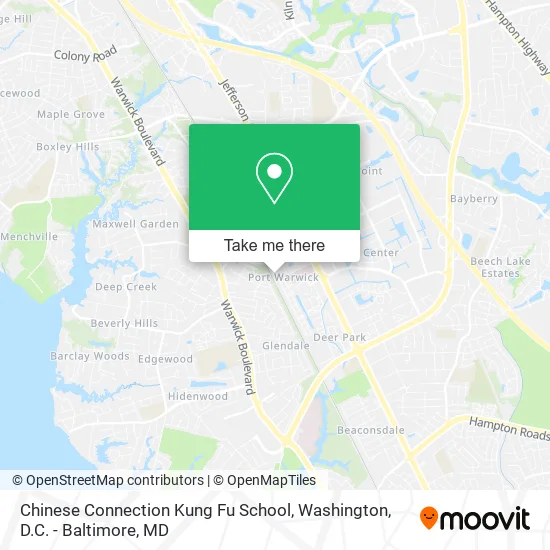 Chinese Connection Kung Fu School map