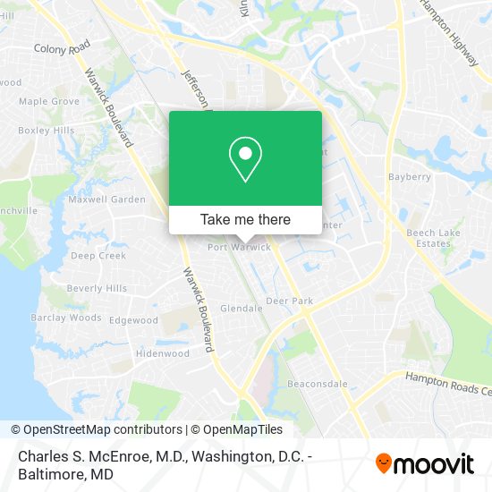 Charles S. McEnroe, M.D. map