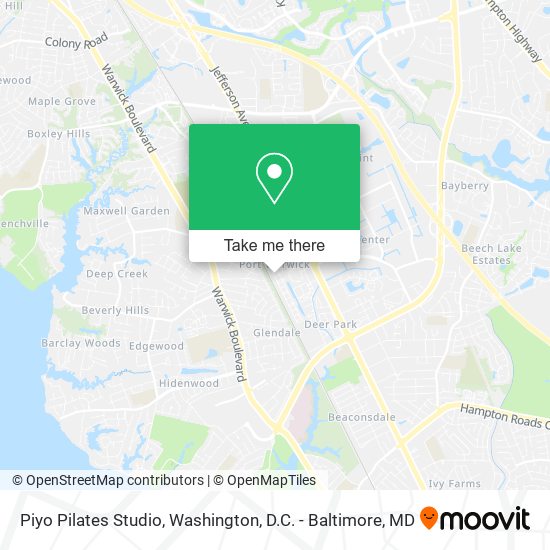 Piyo Pilates Studio map