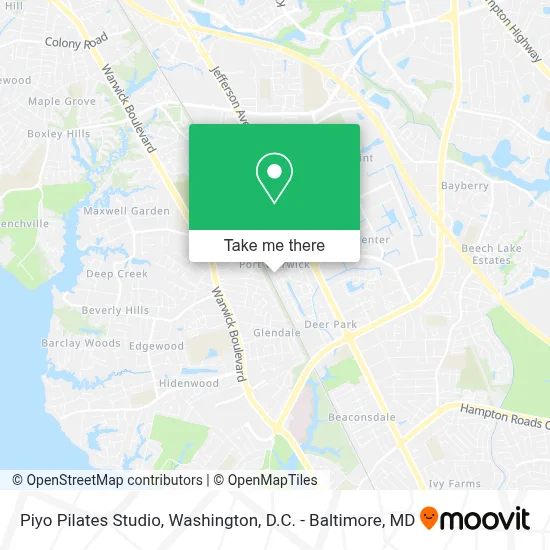 Piyo Pilates Studio map
