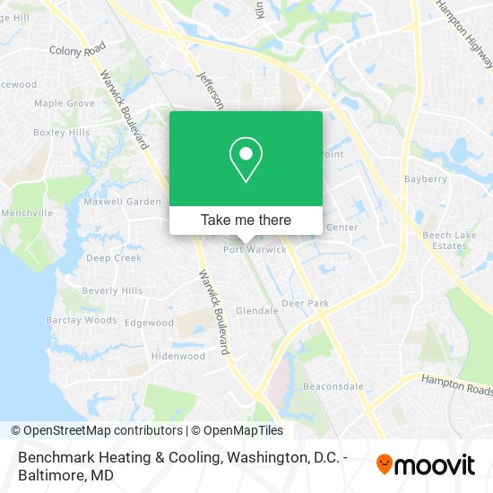 Benchmark Heating & Cooling map