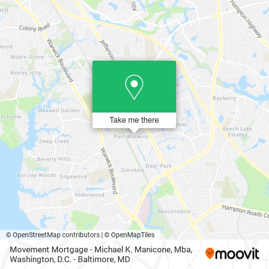 Movement Mortgage - Michael K. Manicone, Mba map