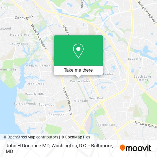 John H Donohue MD map