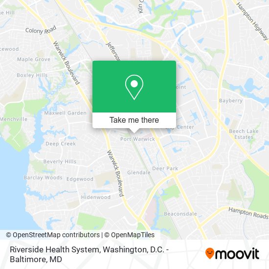 Riverside Health System map