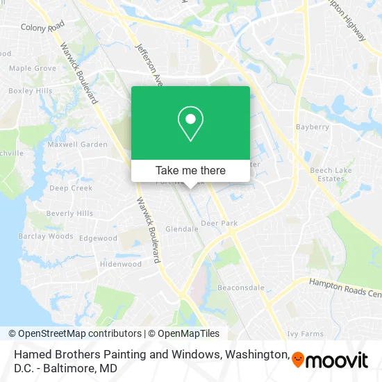 Hamed Brothers Painting and Windows map