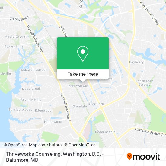 Thriveworks Counseling map