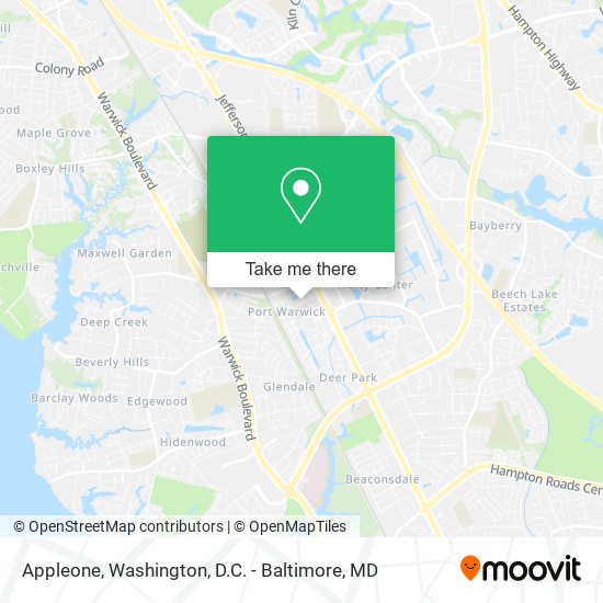 Appleone map