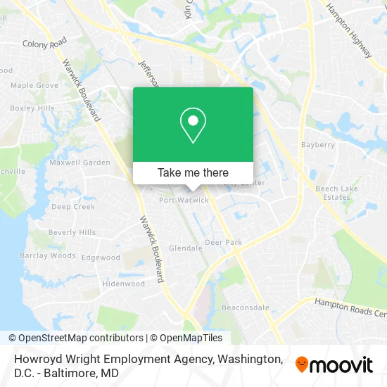 Howroyd Wright Employment Agency map