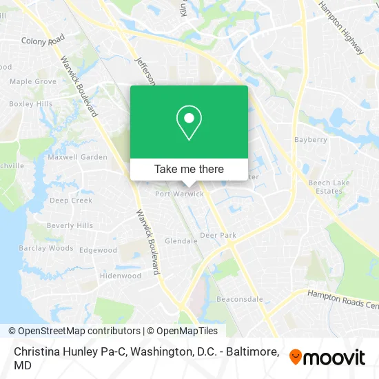 Christina Hunley Pa-C map