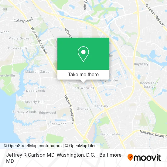 Jeffrey R Carlson MD map