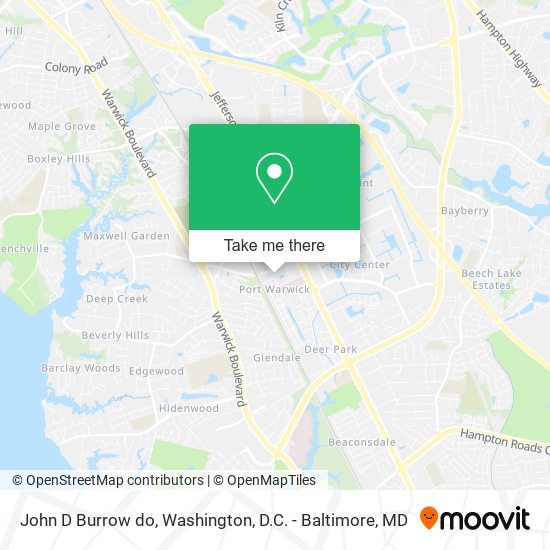 John D Burrow do map