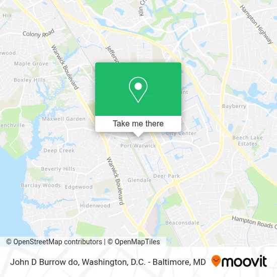 John D Burrow do map