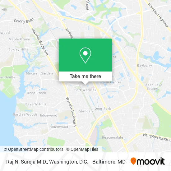 Raj N. Sureja M.D. map