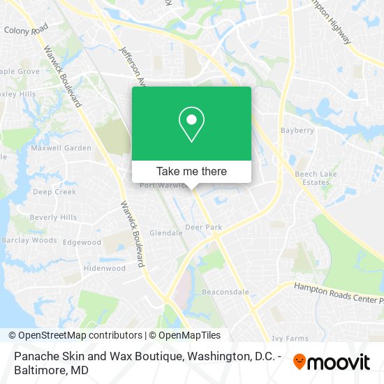 Panache Skin and Wax Boutique map