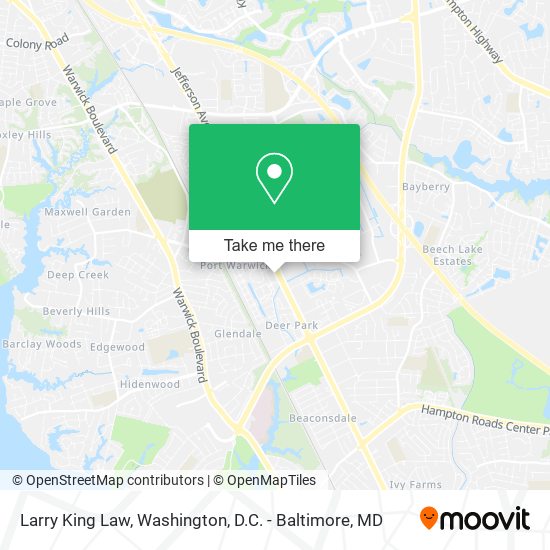 Mapa de Larry King Law