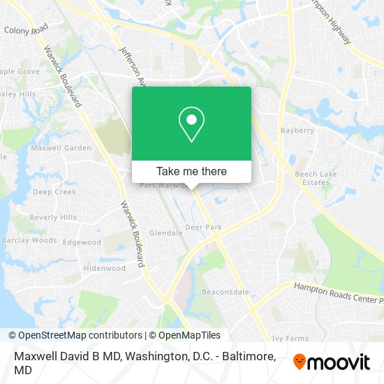 Maxwell David B MD map