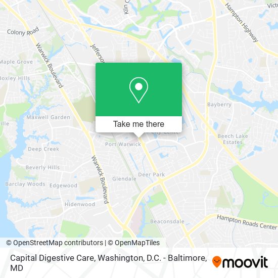 Capital Digestive Care map