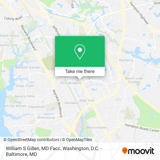 William S Gillen, MD Facc map