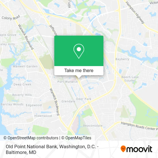 Old Point National Bank map