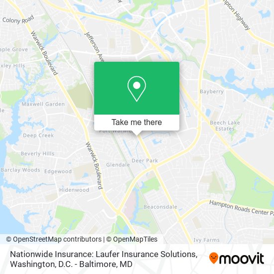 Nationwide Insurance: Laufer Insurance Solutions map