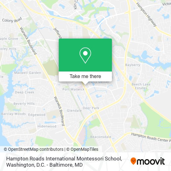 Hampton Roads International Montessori School map