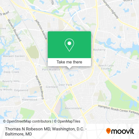 Thomas N Robeson MD map