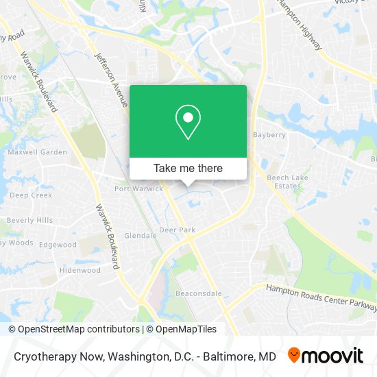 Cryotherapy Now map