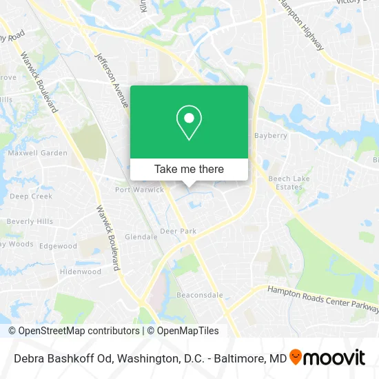 Debra Bashkoff Od map