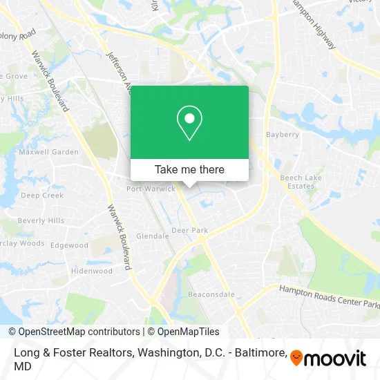 Long & Foster Realtors map