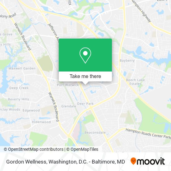 Gordon Wellness map