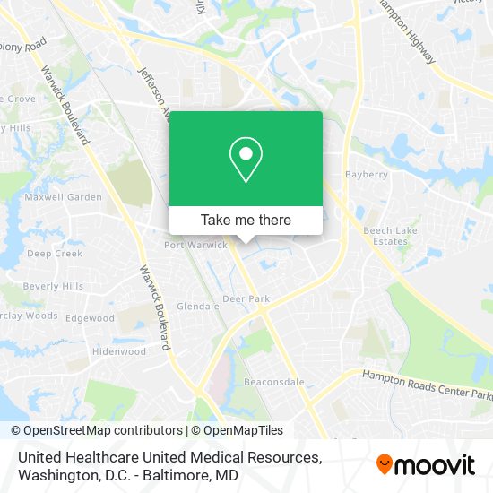 United Healthcare United Medical Resources map