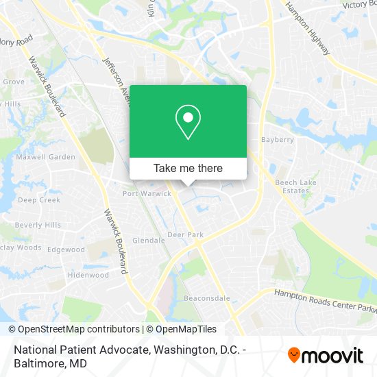 National Patient Advocate map