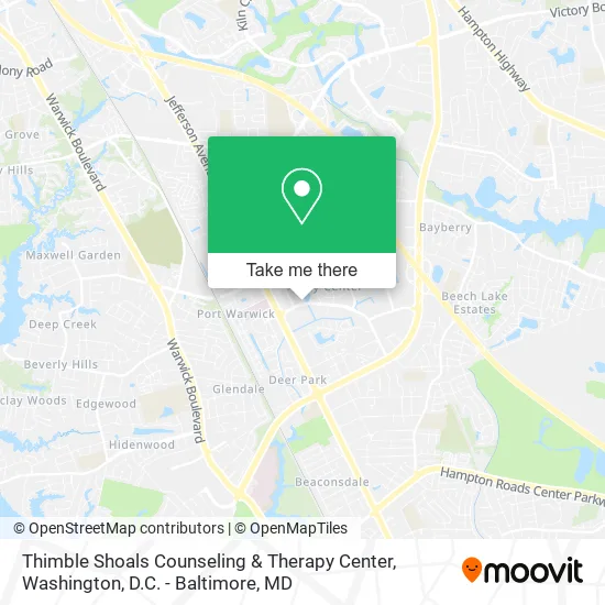 Thimble Shoals Counseling & Therapy Center map