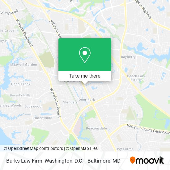 Burks Law Firm map
