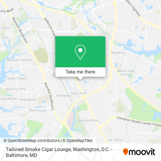 Mapa de Tailored Smoke Cigar Lounge