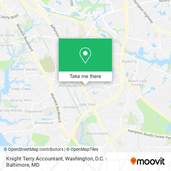 Knight Terry Accountant map