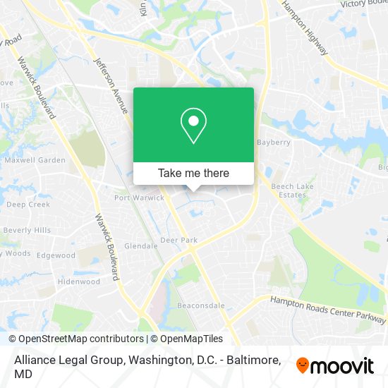 Mapa de Alliance Legal Group